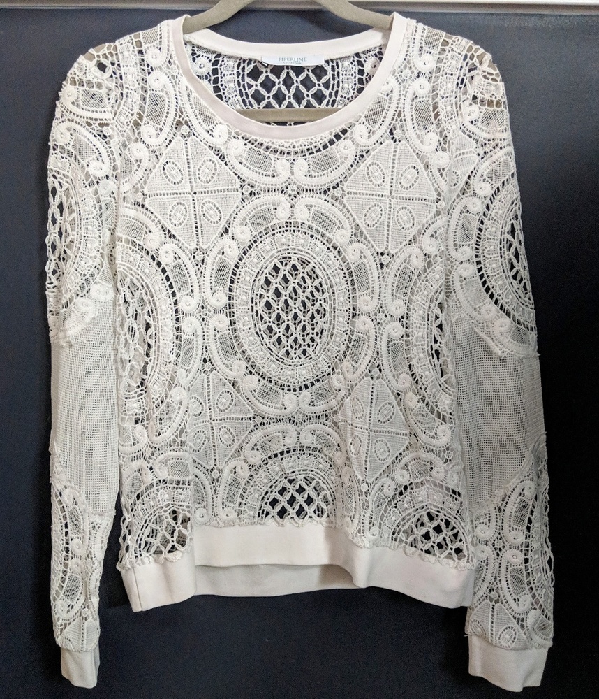 Piperlime | lace | embroidered | blouse | gap